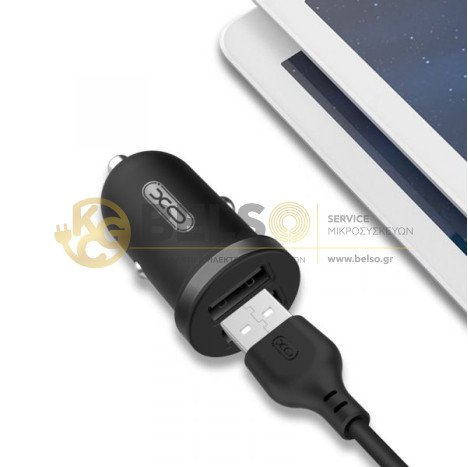 ΦΟΡΤΙΣΤΗΣ ΑΥΤΟΚΙΝΗΤΟΥ 2 ΘΕΣΕΩΝ USB ΜΑΥΡΟΣ
